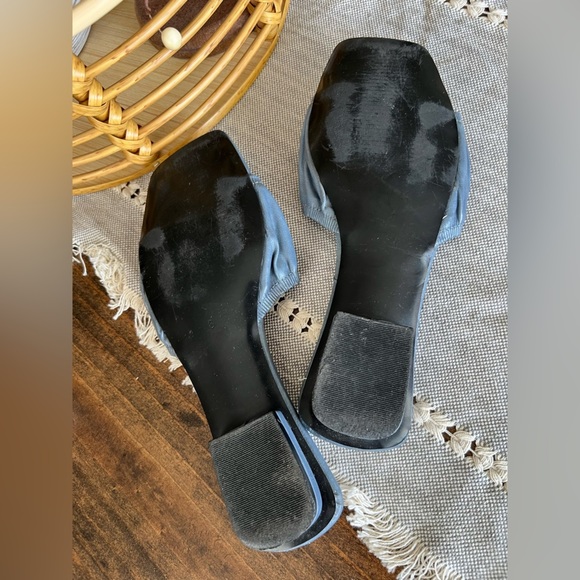 Articles of Society Ancona dusty blue slide sandals, size 8, stretch, casual - Picture 5 of 6
